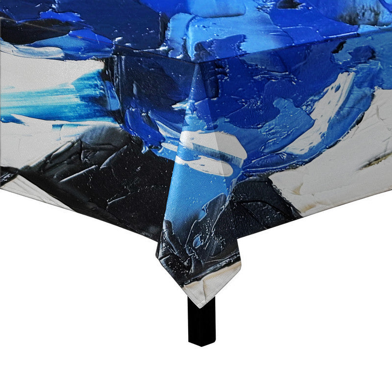 Blue Heart Square Tablecloth by Juanette Menderoi