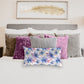 Blue Lilies Oblong Luxury Scatter