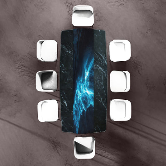 Blue Luminescence Shoreline Table Runner