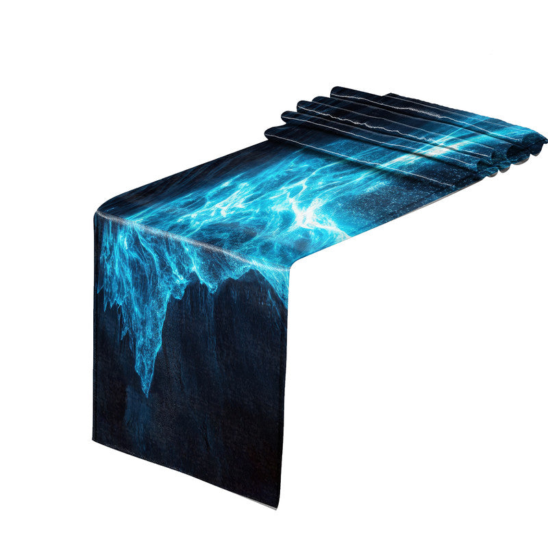 Blue Luminescence Shoreline Table Runner
