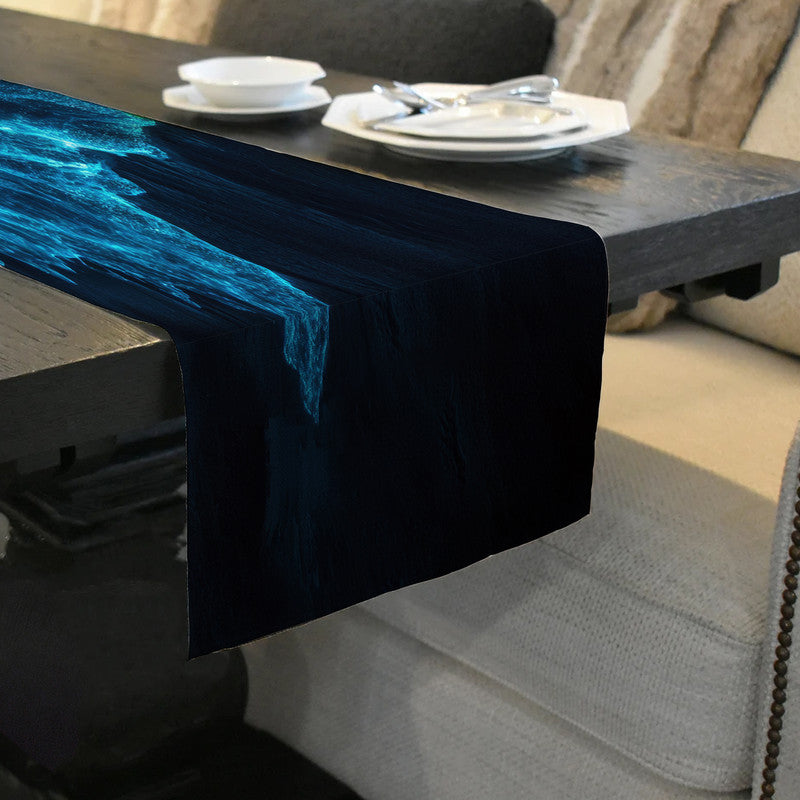 Blue Luminescence Shoreline Table Runner