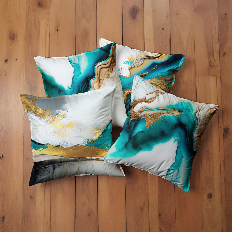 Blue Marble Luxury Scatter Covers Set of 4