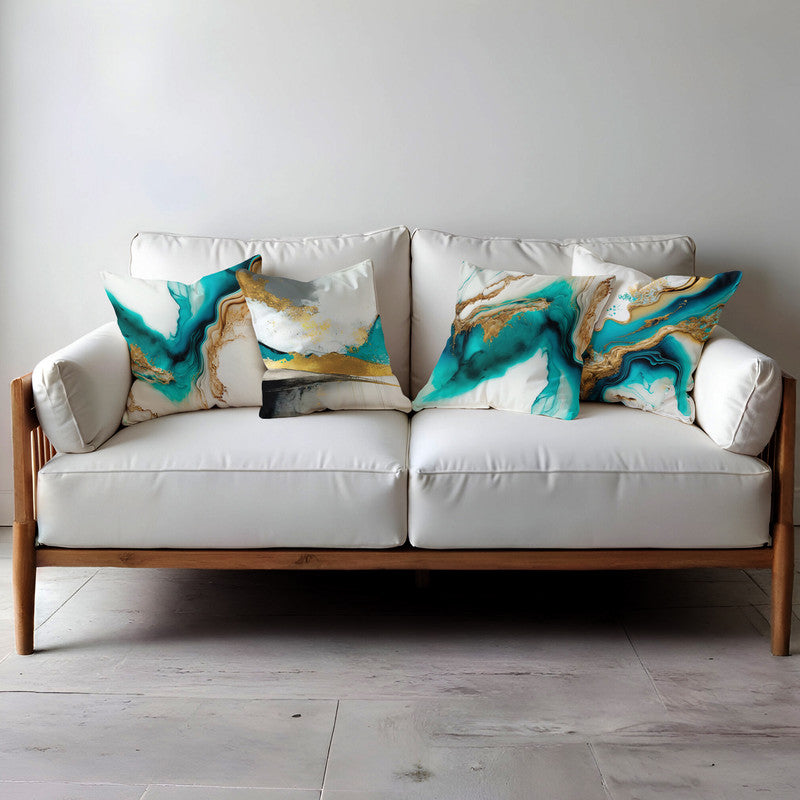 Blue Marble Luxury Scatter Covers Set of 4