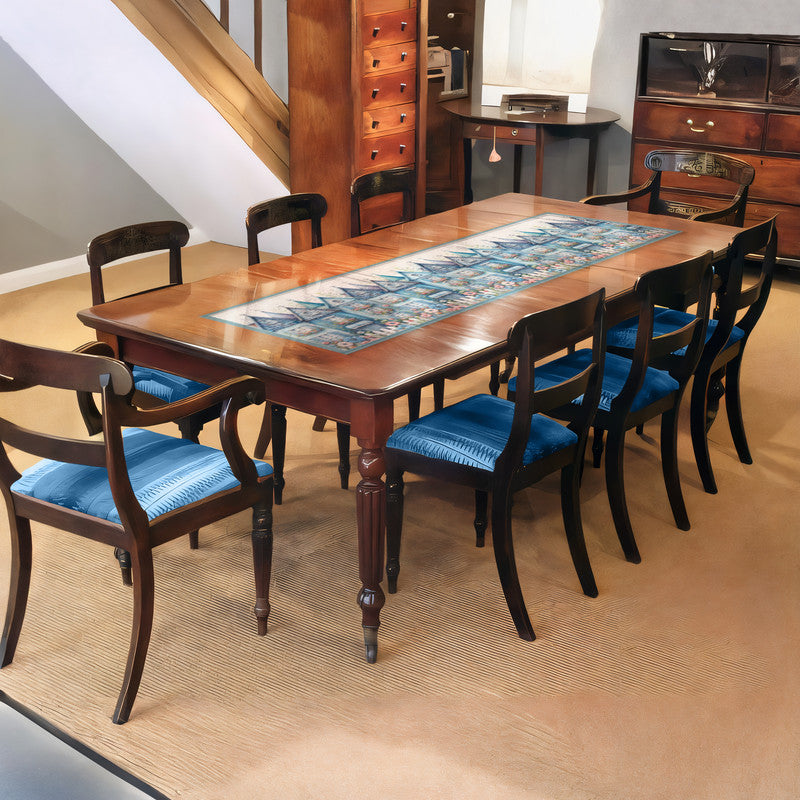 Blue Street 160cm Table Runner
