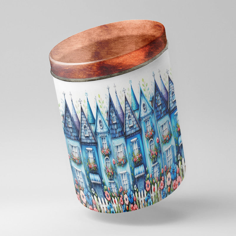 Blue Valley Drum Decoupage