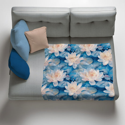 Blue Water Light Weight Fleece Blanket