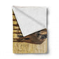 Blue Wildebeest Herd Light Weight Fleece Blanket by Fanie Heymans