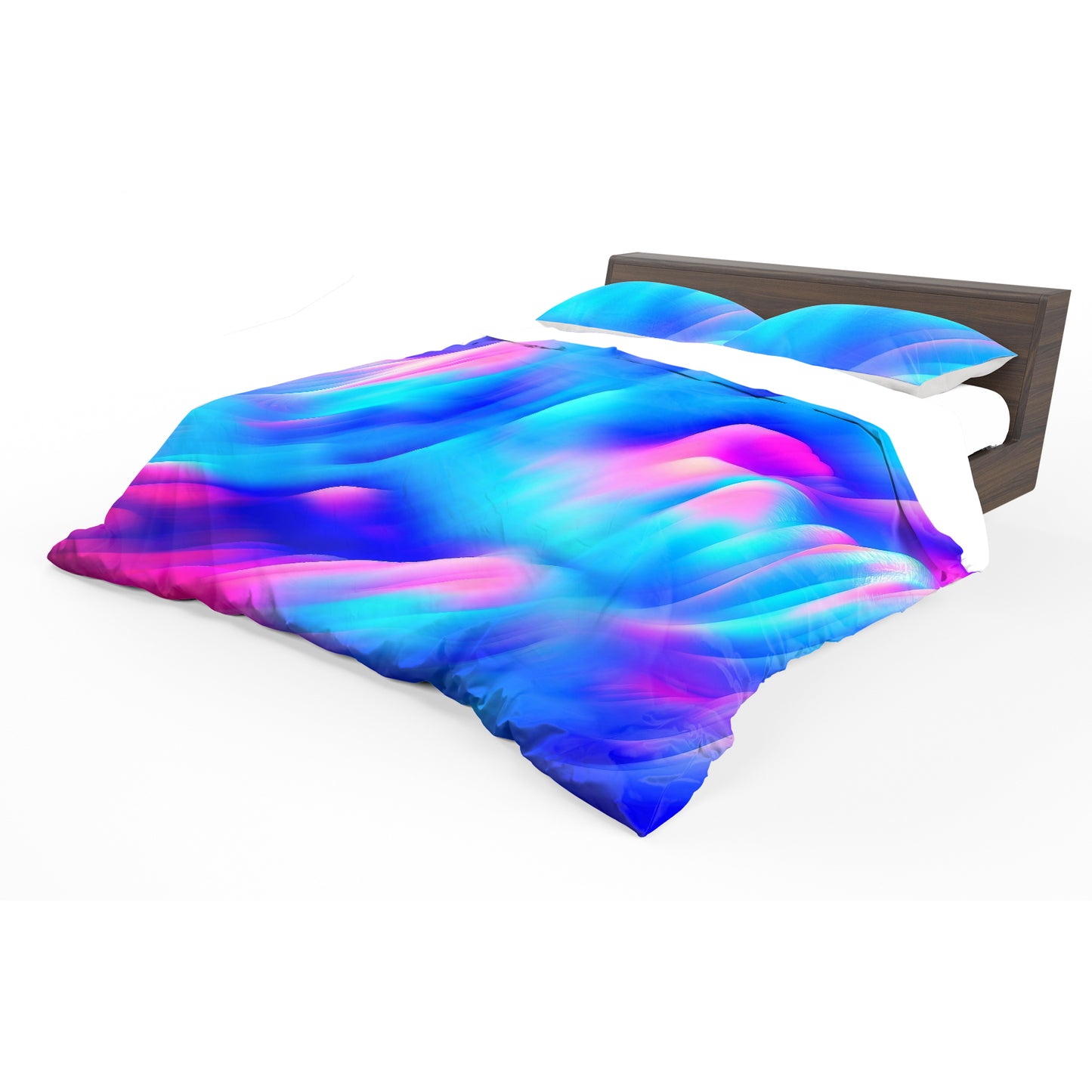 Blue Aurora Mist Duvet Cover Set
