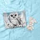 Blue Baby Owl Cot Duvet Set By Nathan Pieterse