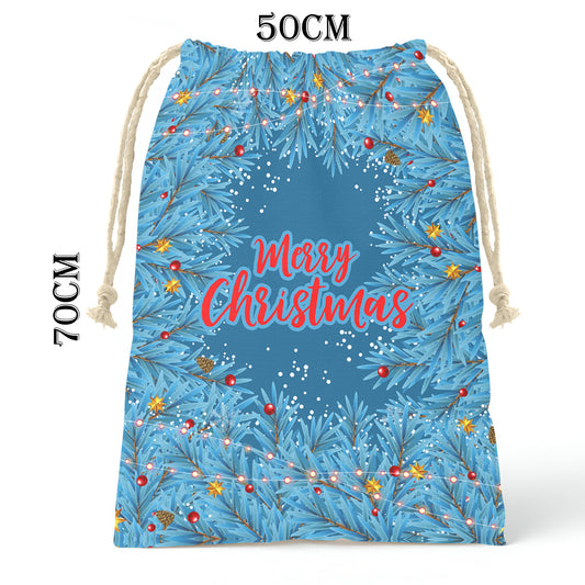 Blue Christmas Gift Sack