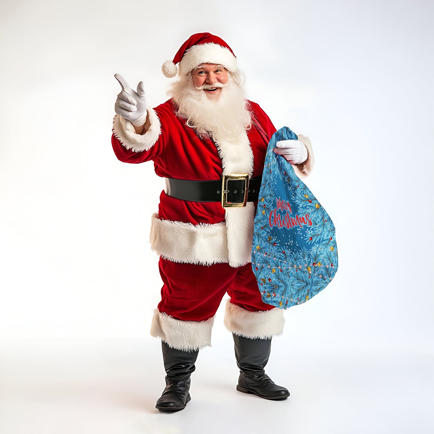 Blue Christmas Gift Sack