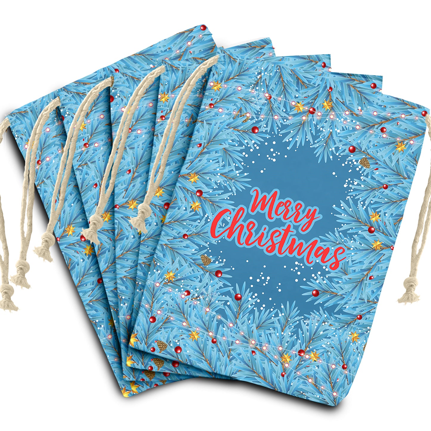 Blue Christmas Gift Sack