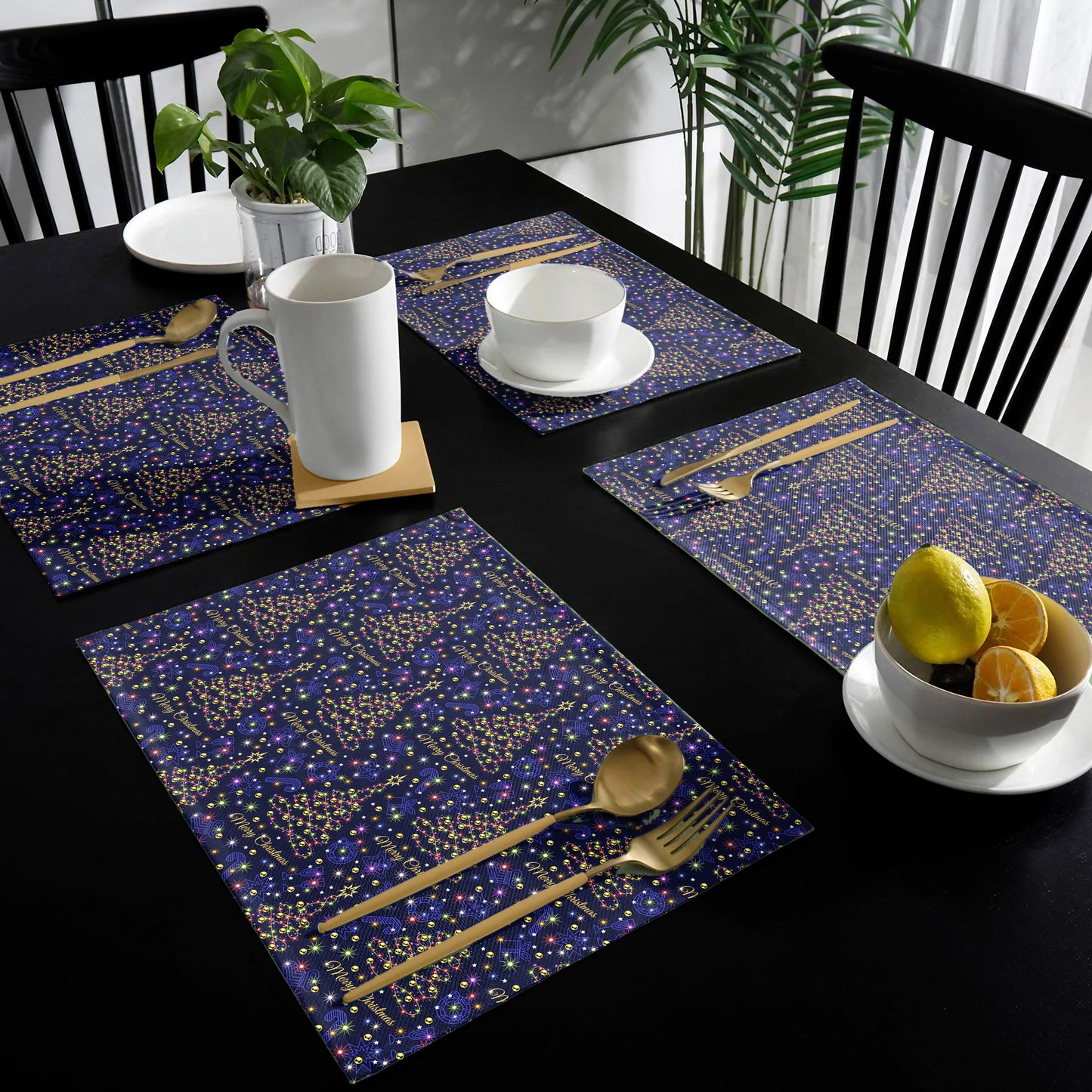 Blue Christmas Placemats
