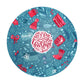 Blue Christmas Round Tablecloth