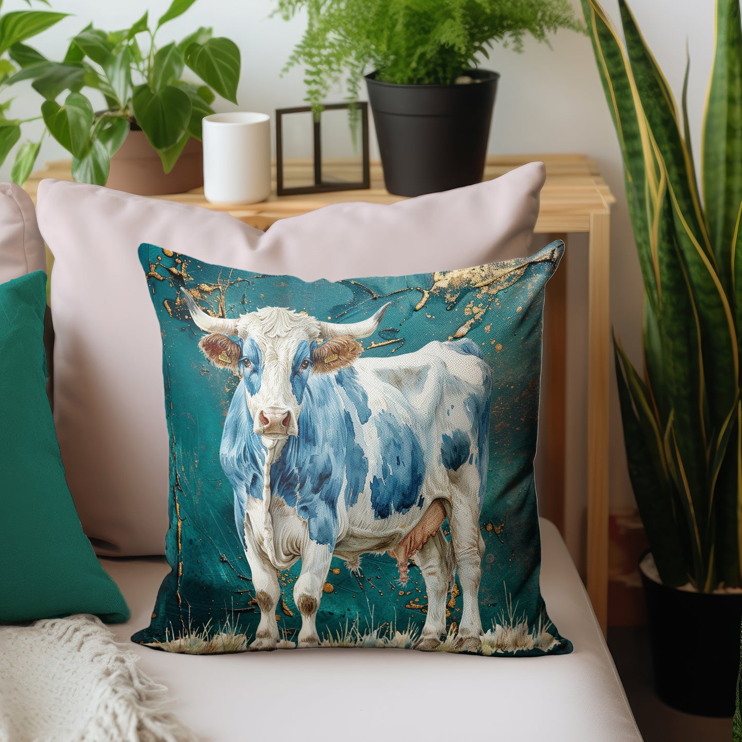 Blue Cow Luxury Scatter by Mark van Vuuren