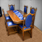 Blue Currents 160cm Table Runner