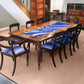 Blue Currents 160cm Table Runner