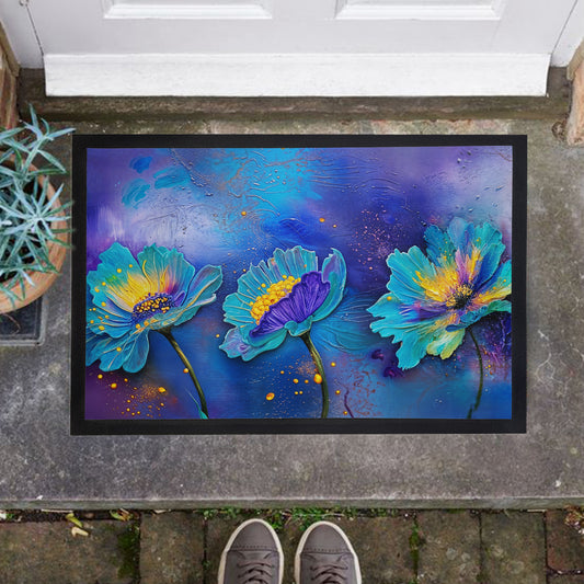 Blue Flirtation Door Mat