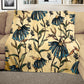 Blue Flowers Light Weight Fleece Blanket By Mark van Vuuren