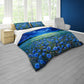 Blue Flowers at Midnight Duvet Cover Set