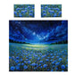 Blue Flowers at Midnight Duvet Cover Set