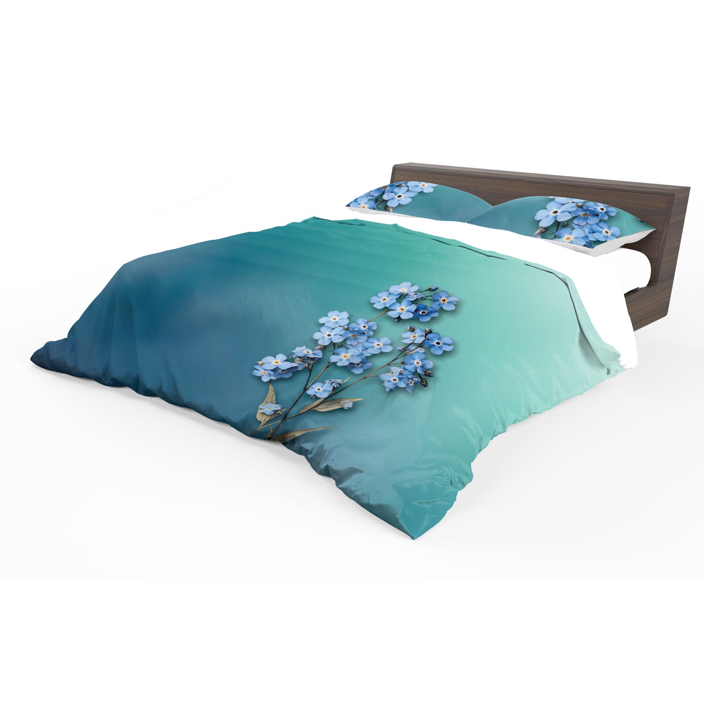 Blue Forget Me No Duvet Cover Set