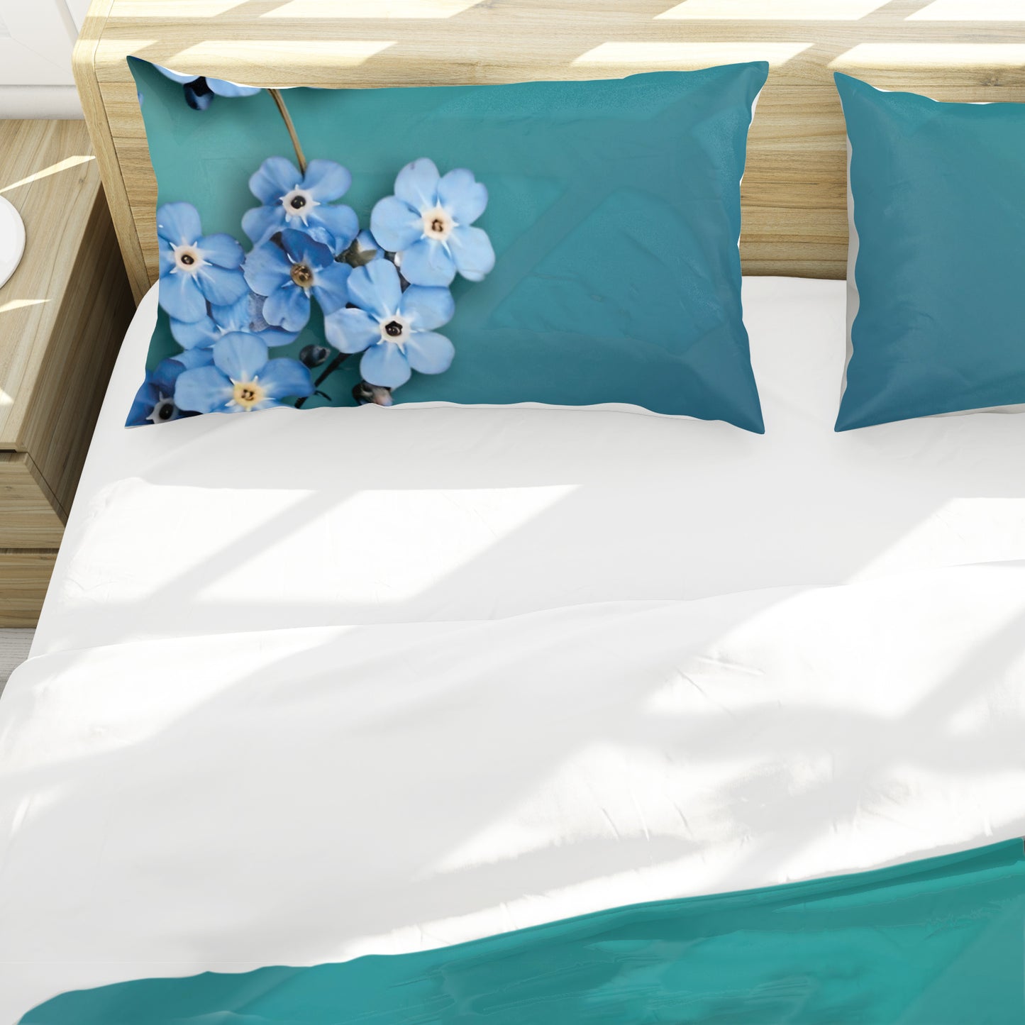 Blue Forget Me No Duvet Cover Set