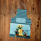Blue Gardener Medium Length Apron