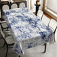 Blue Hash Rectangle Tablecloth