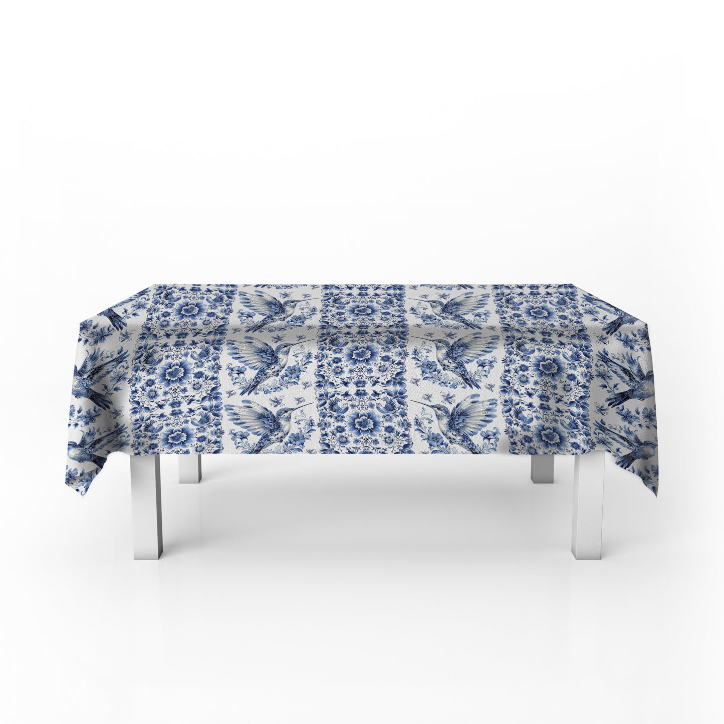 Blue Hummingbird Rectangle Tablecloth by Mark van Vuuren