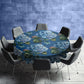 Blue Hydrangeas Round Tablecloth by Mark van Vuuren
