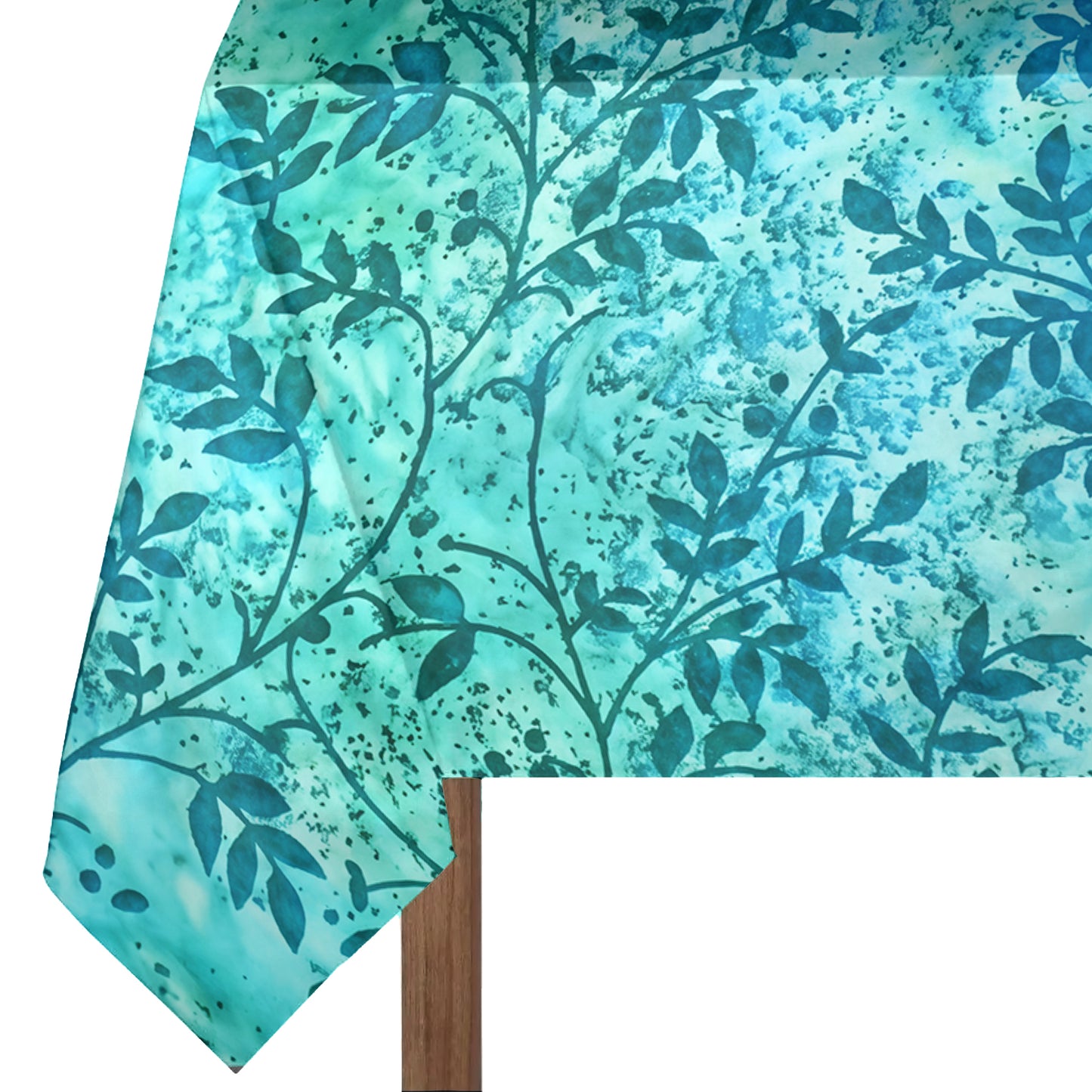 Blue Leave Pattern 3m Rectangle Tablecloth