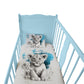 Blue Lion Cub Cot Duvet Set By Nathan Pieterse