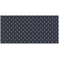 Blue Luxury Pattern on Black 3m Rectangle Tablecloth