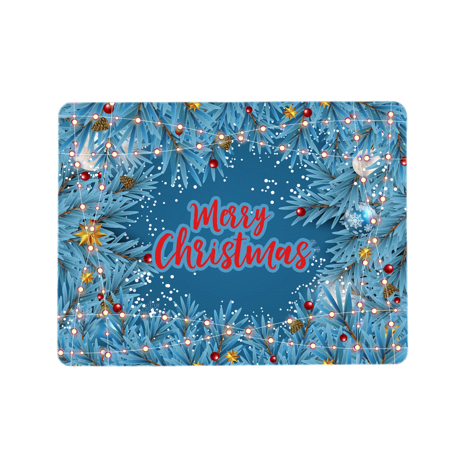 Blue Merry Christmas Placemats