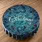 Blue Pines Christmas Round Tablecloth