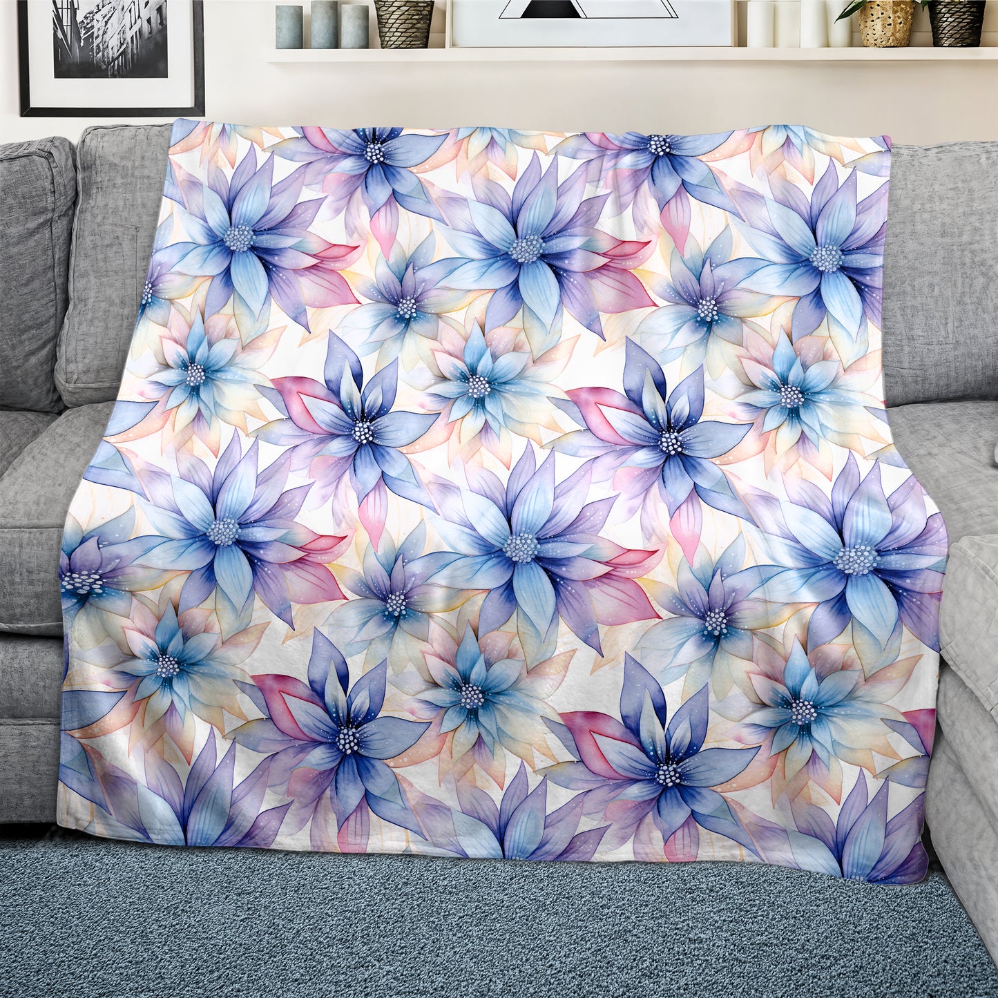 Blue Reign Light Weight Fleece Blanket