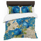 Blue Rose Duvet Cover Set