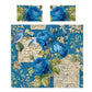 Blue Rose Duvet Cover Set