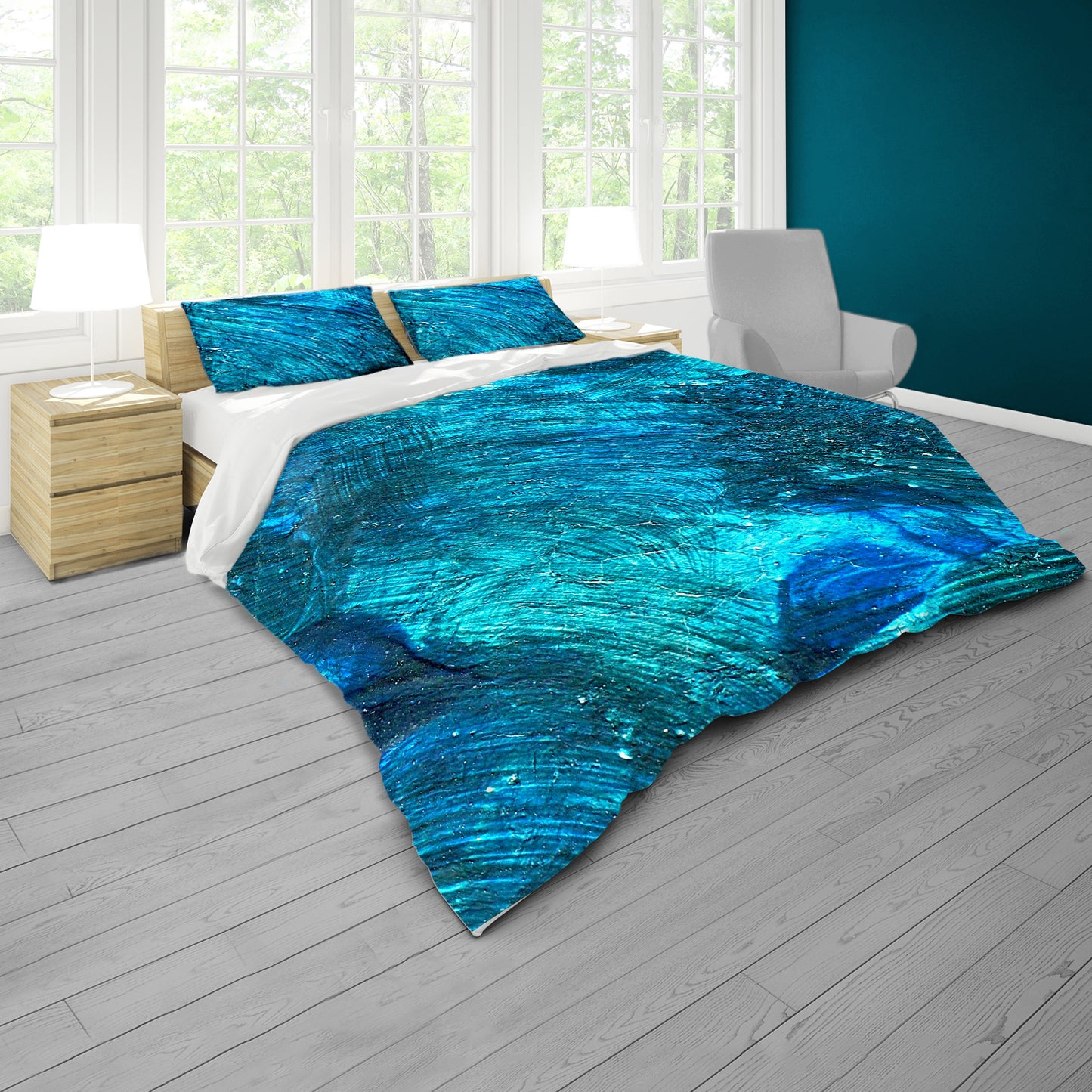 Blue Shadow Duvet Cover Set