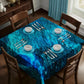 Blue Shadow Square Tablecloth