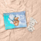 Blue Teddybear Cot Duvet Set