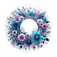 Blue Wreath Round Tablecloth