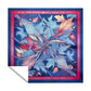 Blue and Pink Leave Pattern Square Tablecloth