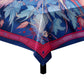 Blue and Pink Leave Pattern Square Tablecloth