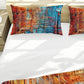 Blue and Rust Duvet Cover Set