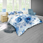 Blue and White Dried Wild Flowers by Wikus Schalkwyk Duvet Cover Set