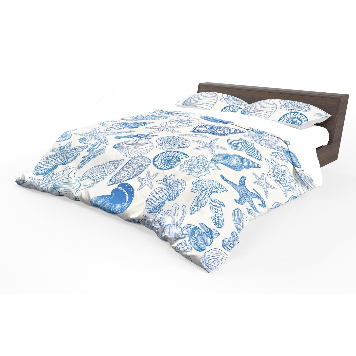 Blue and White Seaside Duvet Cover Set