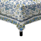 Blue on Cream Flower Collection Square Tablecloth