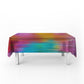 Blur Of Rainbow Rectangle Tablecloth